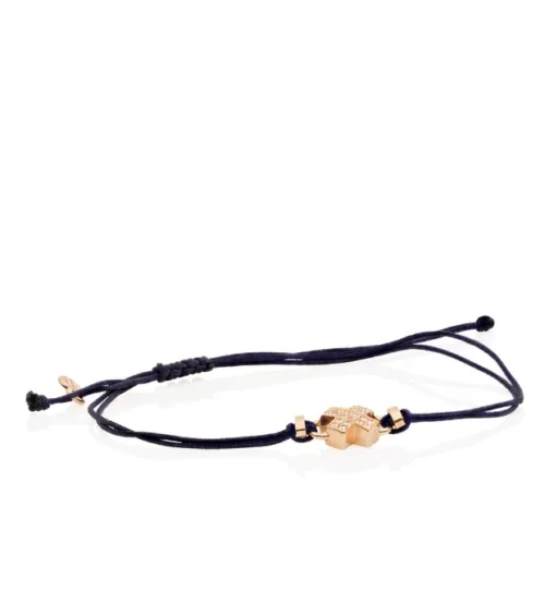 BRON, Joy armband, koord + kusje met briljant 8AR3981BR